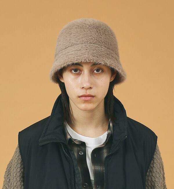 ABAHOUSE「【RUBEN/ルーベン】SHAGGY THERMO BUCKET/シャギーサーモ」|その他|ベージュ