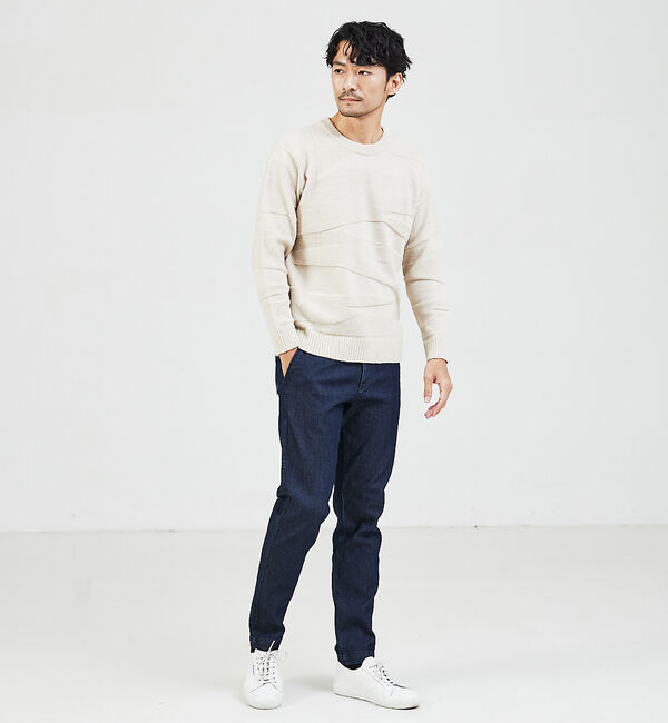 ABAHOUSE「【スポンジタッチ】シャドーカモフラ ニット」|ニット・セーター|