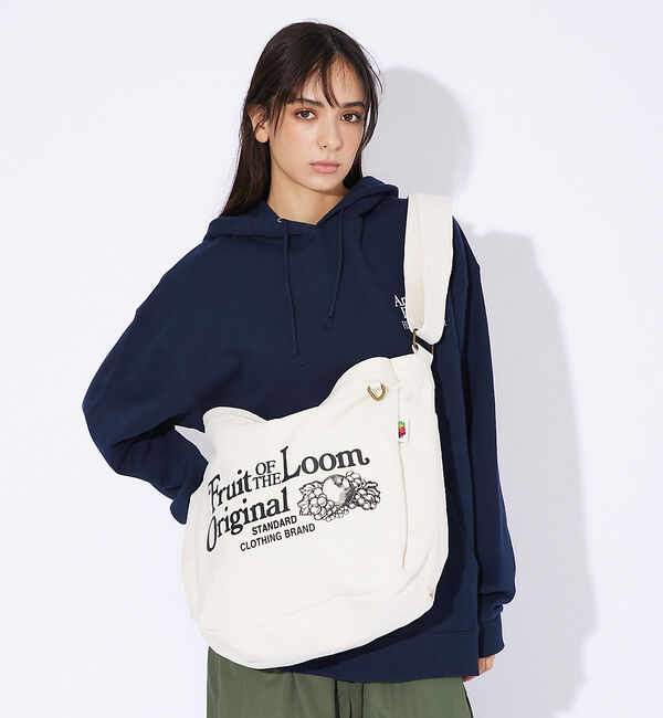 ABAHOUSE「【FRUIT OF THE LOOM/フルーツオブザルーム 】FTL NEWSP」|ショルダー・メッセンジャー|ブラック