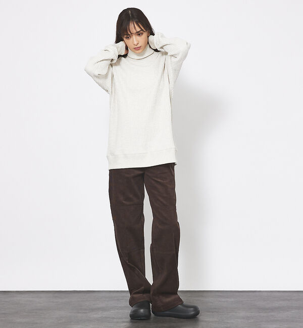 ABAHOUSE「【JEMORGAN/ジェーイーモーガン】ビックワッフル タートルネック カットソ」|Tシャツ・カットソー|