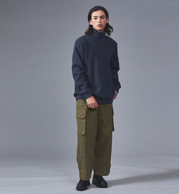 ABAHOUSE「【JEMORGAN/ジェーイーモーガン】ビックワッフル タートルネック カットソ」|Tシャツ・カットソー|