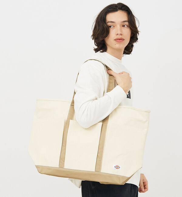 ABAHOUSE「【DICKIES/ディッキーズ】AUTHENTIC CANVAS TOTE L」|トートバッグ|