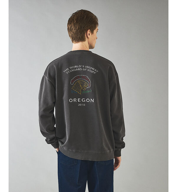 ABAHOUSE「【POLER/ポーラー】EMB PIGMENT DYE CREW/ピグメント加工」|スウェット・ジャージ|