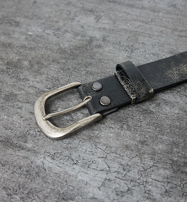 ABAHOUSE「【ウエスタン スタッズ レザー ベルト】35mm black Studded b」|ベルト|