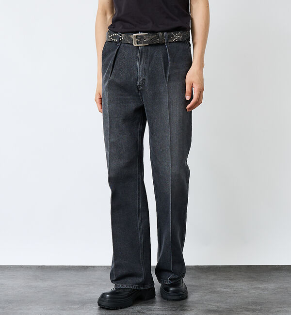 ABAHOUSE「【ウエスタン スタッズ レザー ベルト】35mm black Studded b」|ベルト|