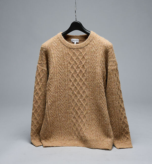ABAHOUSE「WOOL MIX メランジシャギー アランニット」|ニット・セーター|
