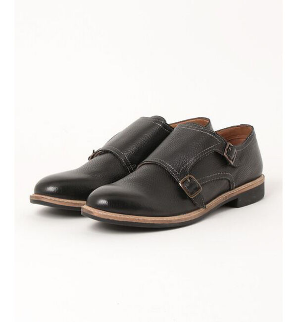 alfredoBANNISTER「【WEB別注】 プレーントゥ ダブルモンクストラップ シューズ」|ビジネス・ドレスシューズ|ブラック系その他1