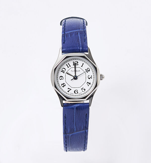 Rouge vif「【FLANEUR/フラヌール】腕時計/八角形/アラビア数字/レディース/腕時計/」|腕時計|ブルー