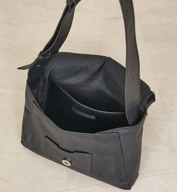 Rouge vif「【YArKA/ヤーカ】ふんわりフラップショルダーバッグ / 本革 / レザー /」|ショルダー・メッセンジャー|