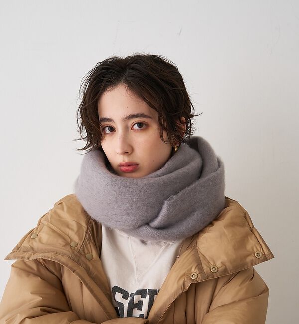 Rouge vif「【一部店舗限定】ボリュームフリンジマフラー/ストール」|マフラー|