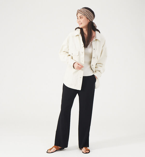 qualite「サイドスリットスリムイージーパンツ」|その他|