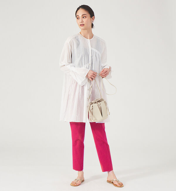 qualite「《セットアップ対応》2WAYストレッチハイウエストテーパードパンツ」|その他|