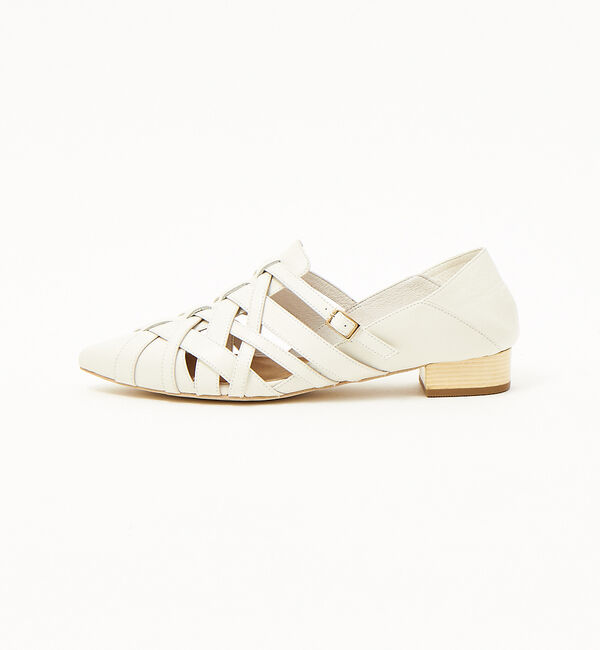 AU BANNISTER「ポインテッドメッシュバブーシュ」|サンダル|