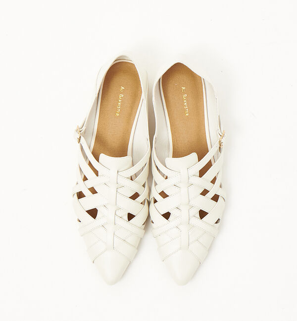 AU BANNISTER「ポインテッドメッシュバブーシュ」|サンダル|