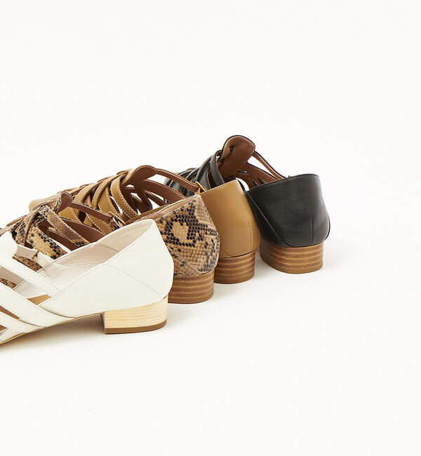 AU BANNISTER「ポインテッドメッシュバブーシュ」|サンダル|