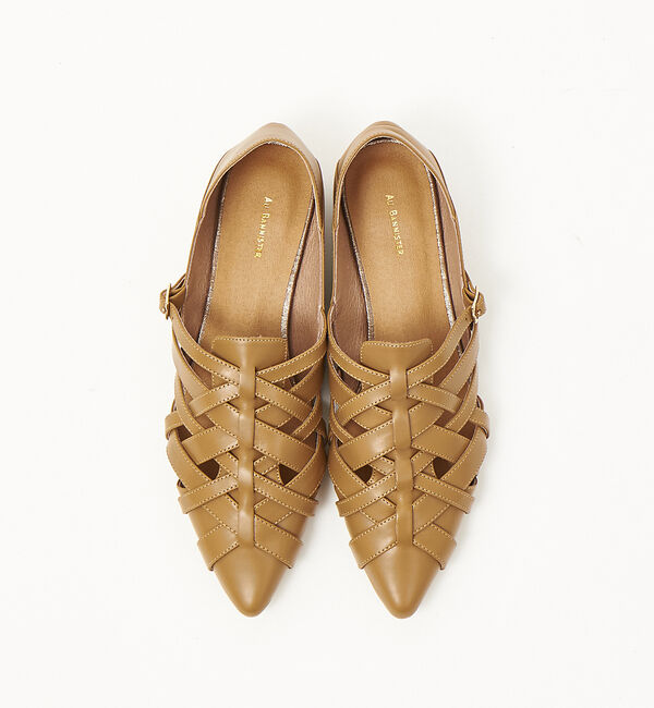 AU BANNISTER「ポインテッドメッシュバブーシュ」|サンダル|