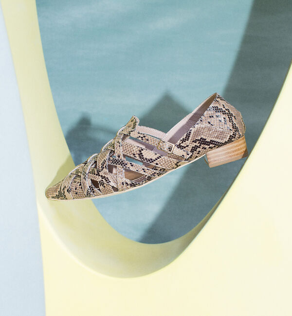 AU BANNISTER「ポインテッドメッシュバブーシュ」|サンダル|その他