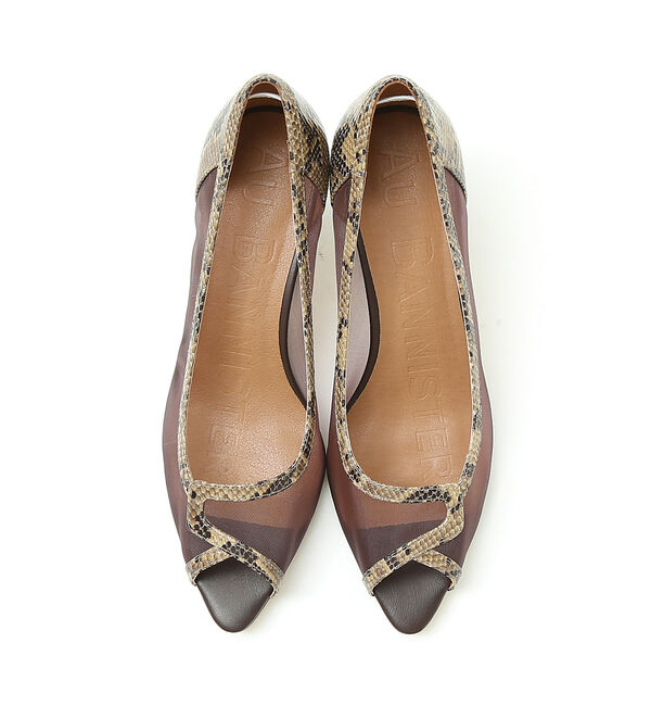 AU BANNISTER「オープントゥチュールパンプス」|パンプス|