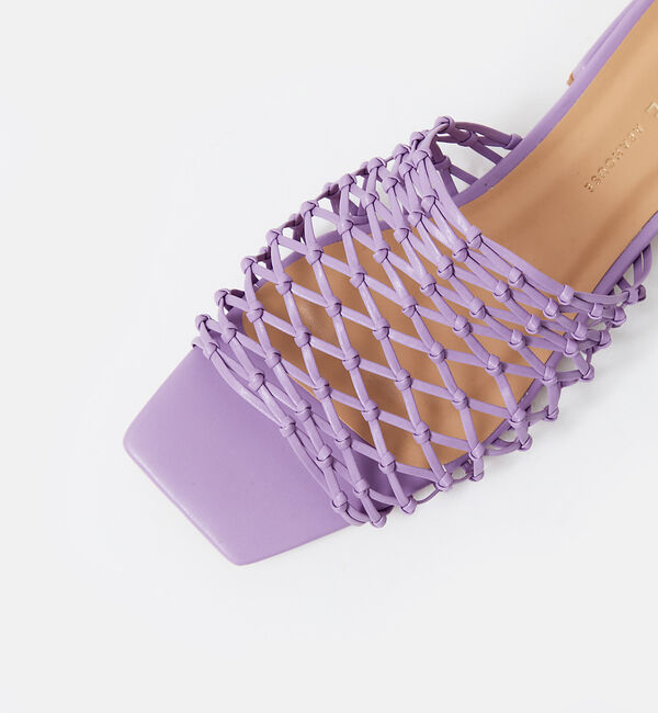 AU BANNISTER「エコレザーメッシュフラットサンダル」|サンダル|