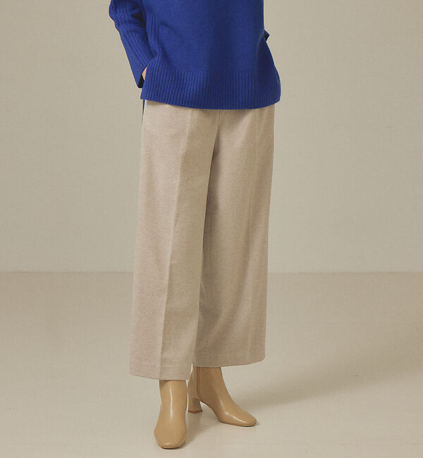 abahouse mavie「【セットアップ対応】カルゼジャージーワイドパンツ」|その他|アイボリー
