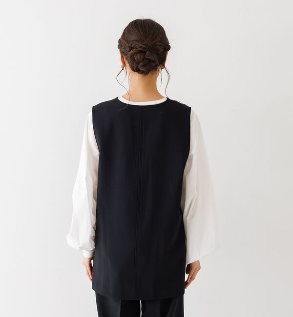 abahouse mavie「【セットアップ対応】ダブルクロスオーバーベスト」|ベスト・ジレ|