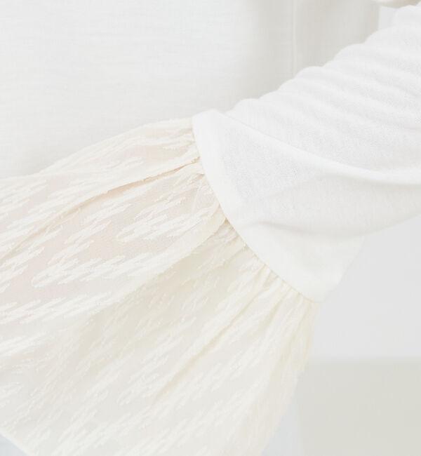 abahouse mavie「袖切替えベルスリーブレイヤードインナー」|Tシャツ・カットソー|