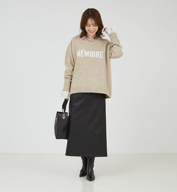 abahouse mavie「袖切替えベルスリーブレイヤードインナー」|Tシャツ・カットソー|