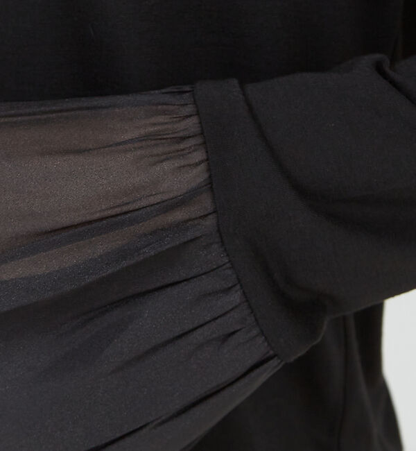 abahouse mavie「袖切替えベルスリーブレイヤードインナー」|Tシャツ・カットソー|