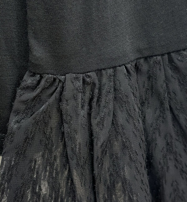 abahouse mavie「袖切替えベルスリーブレイヤードインナー」|Tシャツ・カットソー|