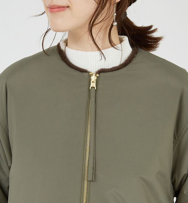 abahouse mavie「ファーコンビリバーシブルブルゾン」|ブルゾン・スタジャン|