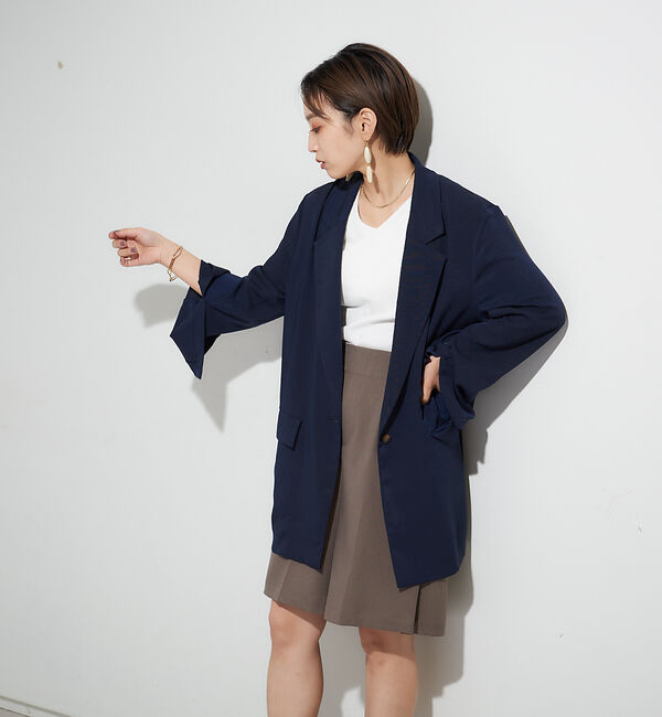NOMINE「スリットスリーブルーズジャケット」|テーラードジャケット|
