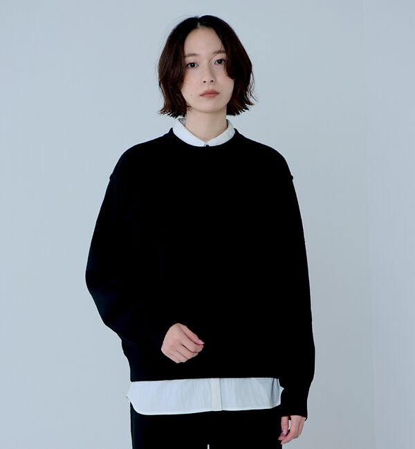 NOMINE「【セットアップ/ユニセックス】スウェットライク ニット プルオーバー」|ニット・セーター|