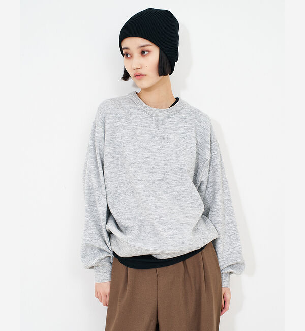 NOMINE「【セットアップ/ユニセックス】スウェットライク ニット プルオーバー」|ニット・セーター|