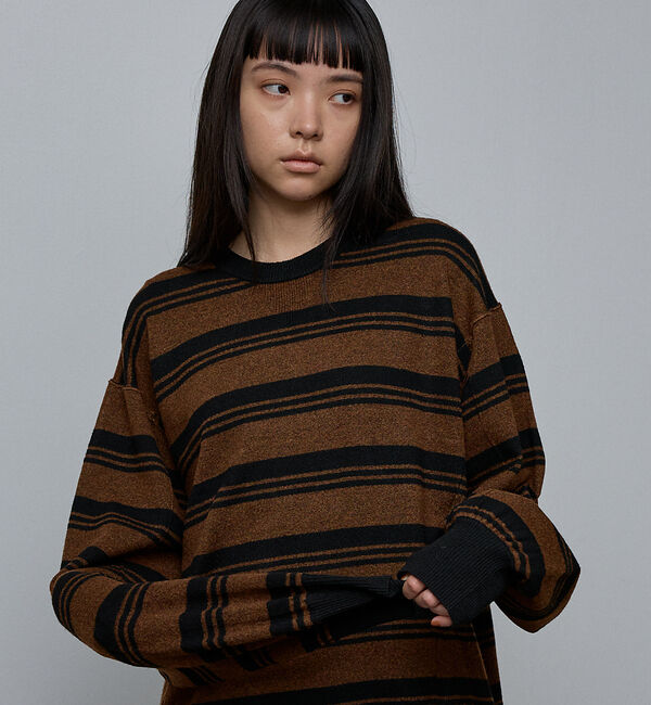 NOMINE「【セットアップ/ユニセックス】スウェットライク ニット プルオーバー」|ニット・セーター|その他1