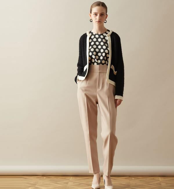  「20THボリュームパールニットジャケット」|カーディガン|