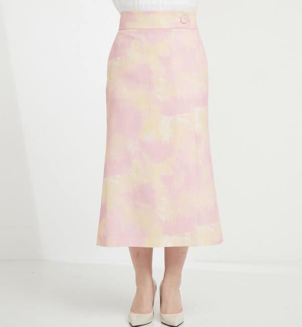 TIARA「マーブルプリントタイトスカート」|スカート|