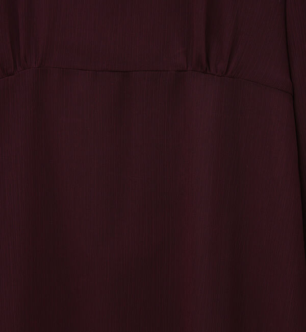 TIARA「フリルハイネックフレアドレス」|ワンピース|