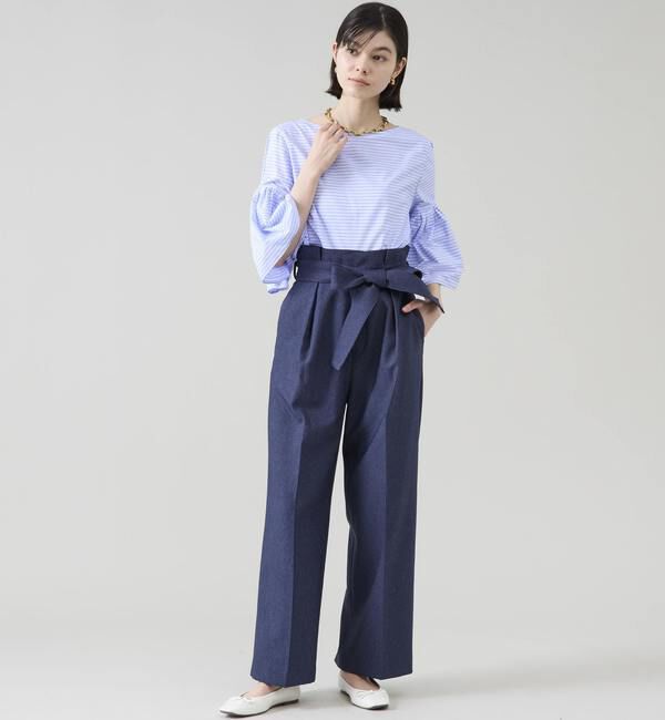 TIARA「ウエストタックワイドパンツ」|その他|