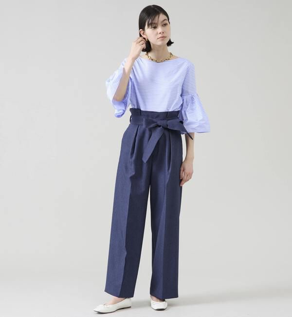 TIARA「ウエストタックワイドパンツ」|その他|