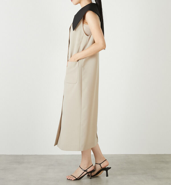 TIARA「ビッグカラーワンピース」|ワンピース|