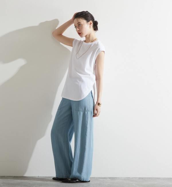 Liesse「バックリング釦ノースリーブカットソー（セットアップ対応）」|Tシャツ・カットソー|