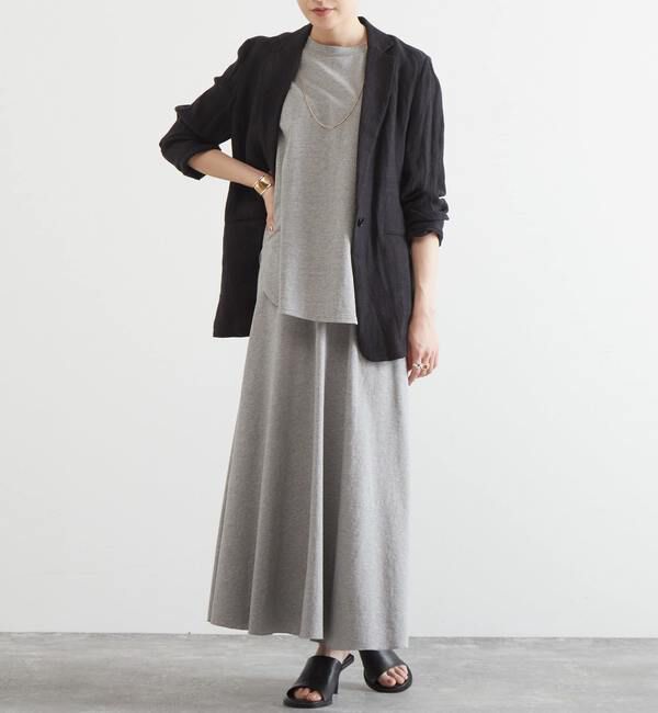 Liesse「バックリング釦ノースリーブカットソー（セットアップ対応）」|Tシャツ・カットソー|