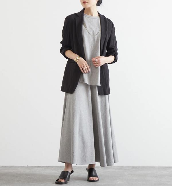 Liesse「バックリング釦ノースリーブカットソー（セットアップ対応）」|Tシャツ・カットソー|