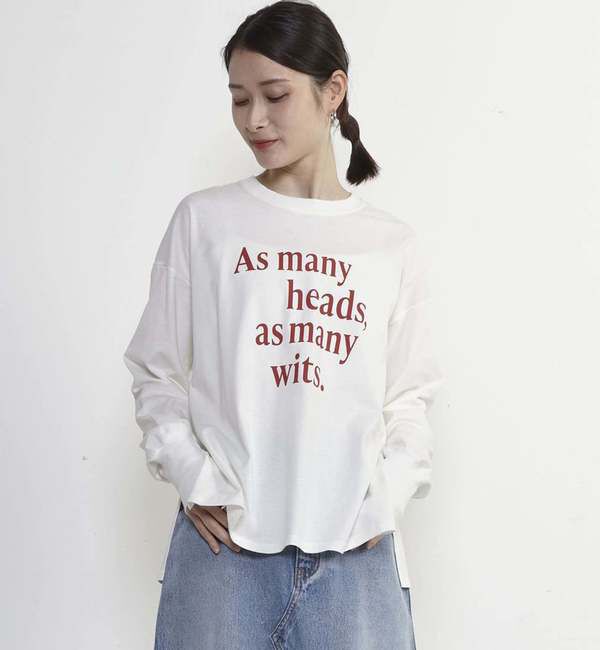 Soffitto「プリントロングスリーブTシャツ」|Tシャツ・カットソー|ホワイト