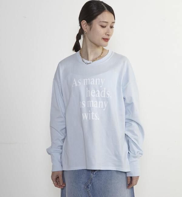 Soffitto「プリントロングスリーブTシャツ」|Tシャツ・カットソー|ライトブルー