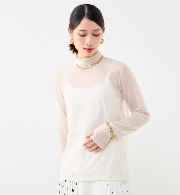 Soffitto「シアータートルネックプルオーバー」|Tシャツ・カットソー|アイボリー