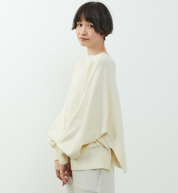 Soffitto「【nota della mano sinistra（ノータ デラ マノ シニストラ）】ドルマン2wayニットトップス」|ニット・セーター|