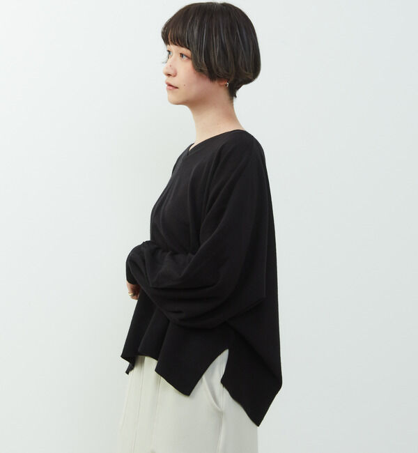 Soffitto「【nota della mano sinistra（ノータ デラ マノ シニストラ）】ドルマン2wayニットトップス」|ニット・セーター|