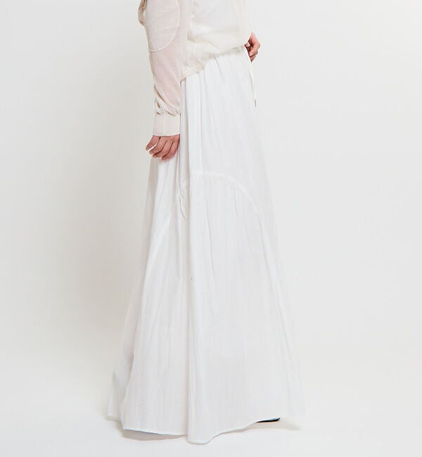 Soffitto「インド綿配色ゴムシャーリングギャザースカート」|スカート|