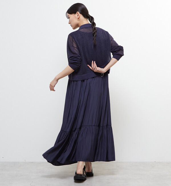 Soffitto「衿付きメッシュカーディガン」|カーディガン|